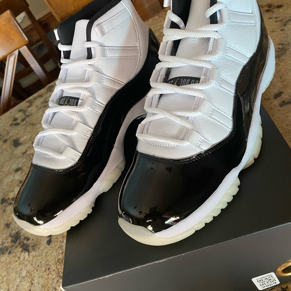 Jordan Black and White High-Top Sneakers